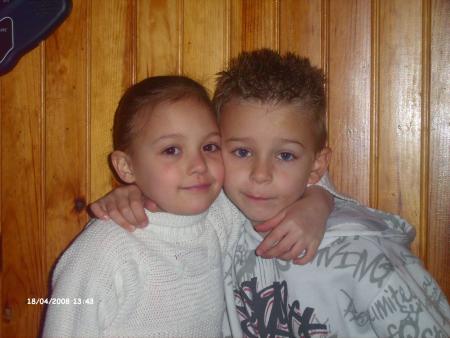 mon fils et ma petite fille
