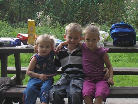 mon fils et ses niéces